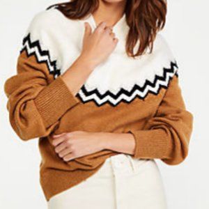 ANN TAYLOR FAIR ISLE SWEATER, Large